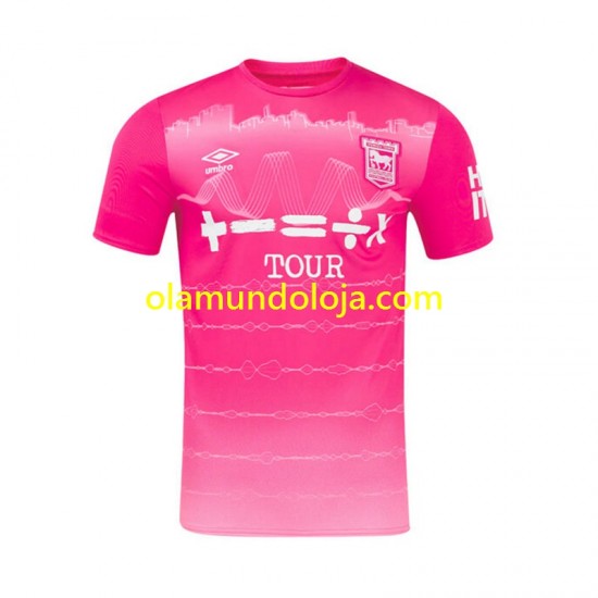 Camisola Ipswich Town Homem Equipamento Terceiro 2024-2025 Manga Curta
